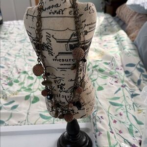 Cork multi strand necklace